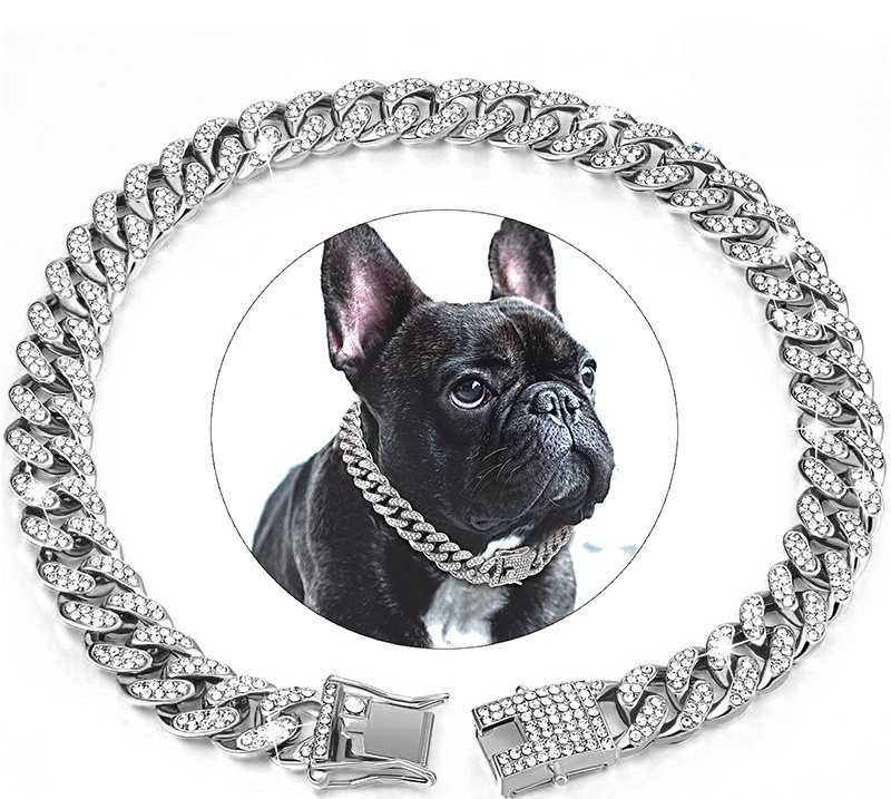 Collier chien - diamants - Securite Du Chien