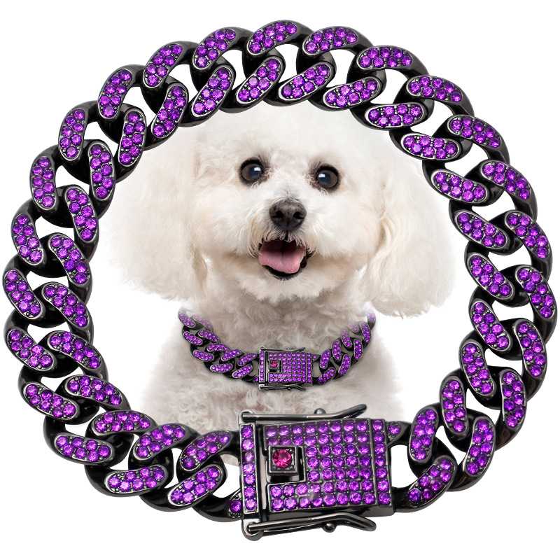 Collier chien - diamants - Securite Du Chien