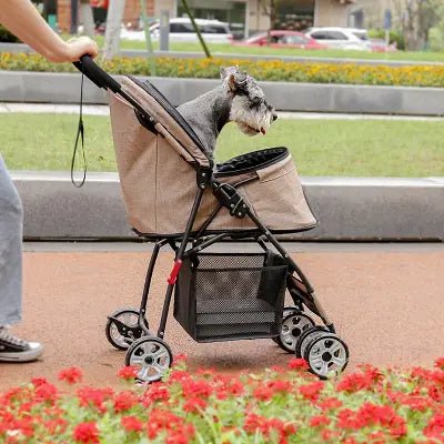 Poussette pour Chien PetStroller™ Beige Securite Du Chien