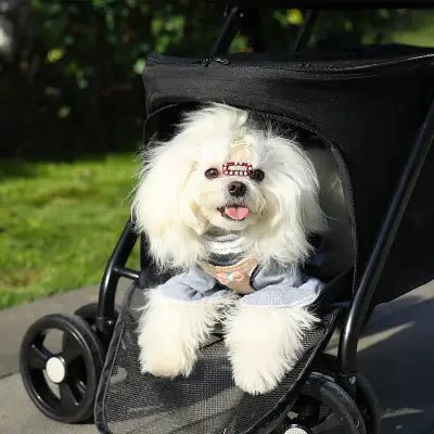 Poussette pour Chien - PetStroller™ - Noir - Securite Du Chien