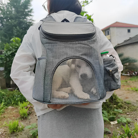 sac a dos pour chien avec fenetre