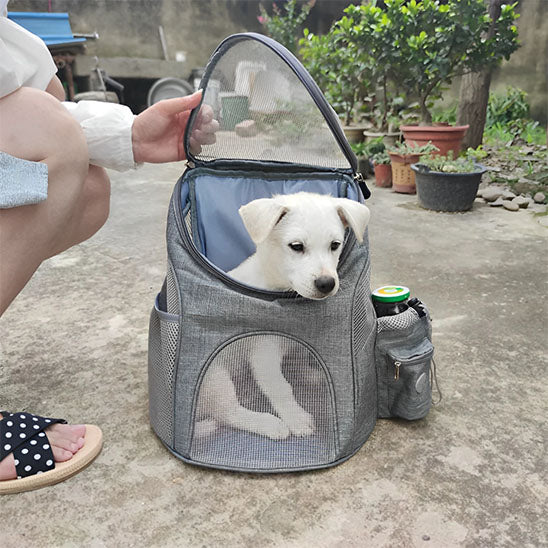 sac a dos pour chien avec fermeture eclaire