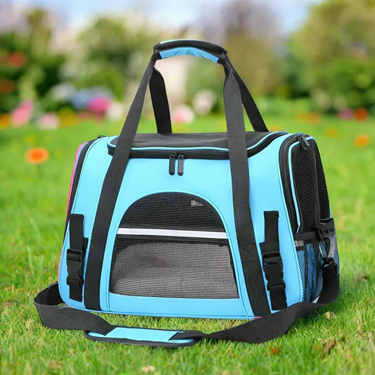 Sac de Transport pour Chien - DogCarrierBag™ - Bleu - Securite Du Chien