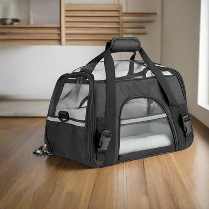 Sac de Transport pour Chien DogCarrierBag™ Noir Securite Du Chien