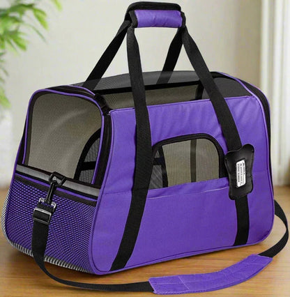Sac de Transport pour Chien DogCarrierBag™ Violet Securite Du Chien