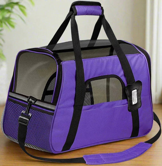 Sac de Transport pour Chien DogCarrierBag™ Violet Securite Du Chien