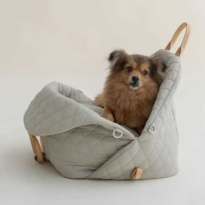 sac de transport pour chien bleu